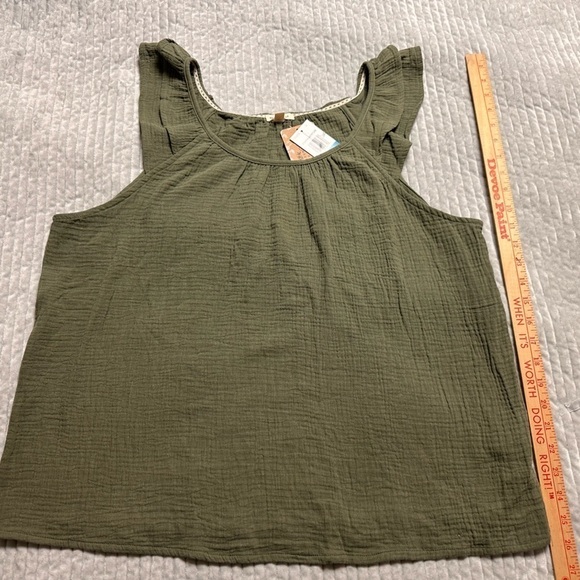 MASON & BELLE‎ Green Top Sz XL NWT - Picture 2 of 5